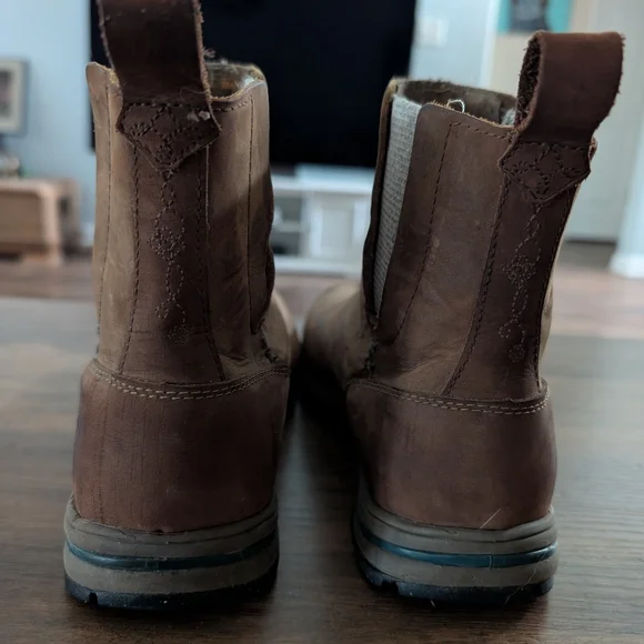 Timberland Brown Leather Boots Womens Size 6 - Picture 3 of 6